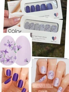 Color Street nail strips, Rare, HTF Lavender Hills Saigon Queen